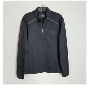 Callaway | Golf Mens Charcoal Grey 1/4 Zip Pullover Sweatshirt Sweater